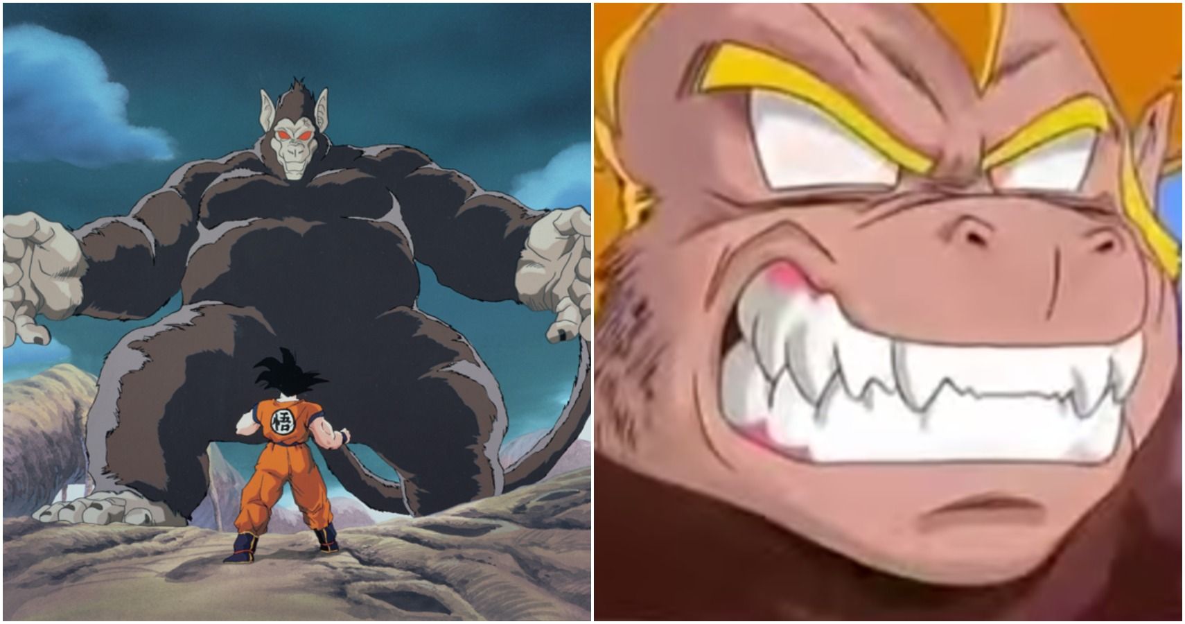 Goku vs Great Ape Gohan and the Golden Great Ape