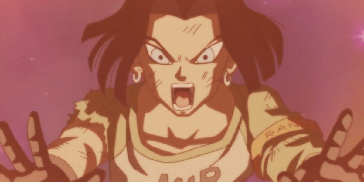 Anime Dragon Ball Super Android 17 Energy Attack