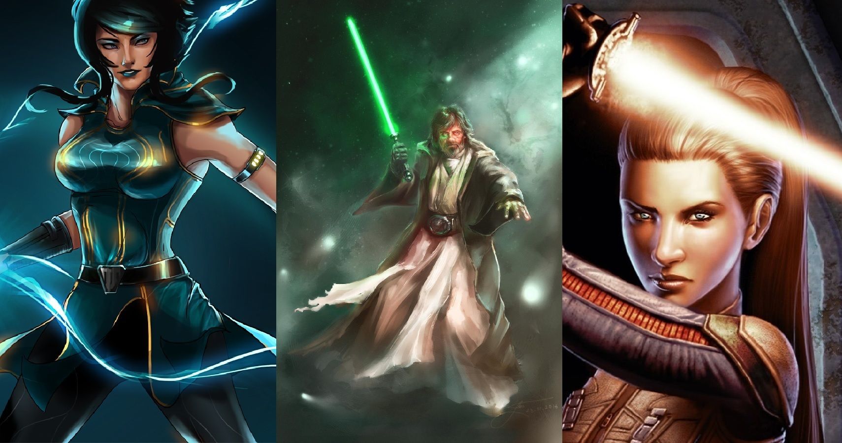 Satele Shan, Luke Skywalker and Meetra Surik