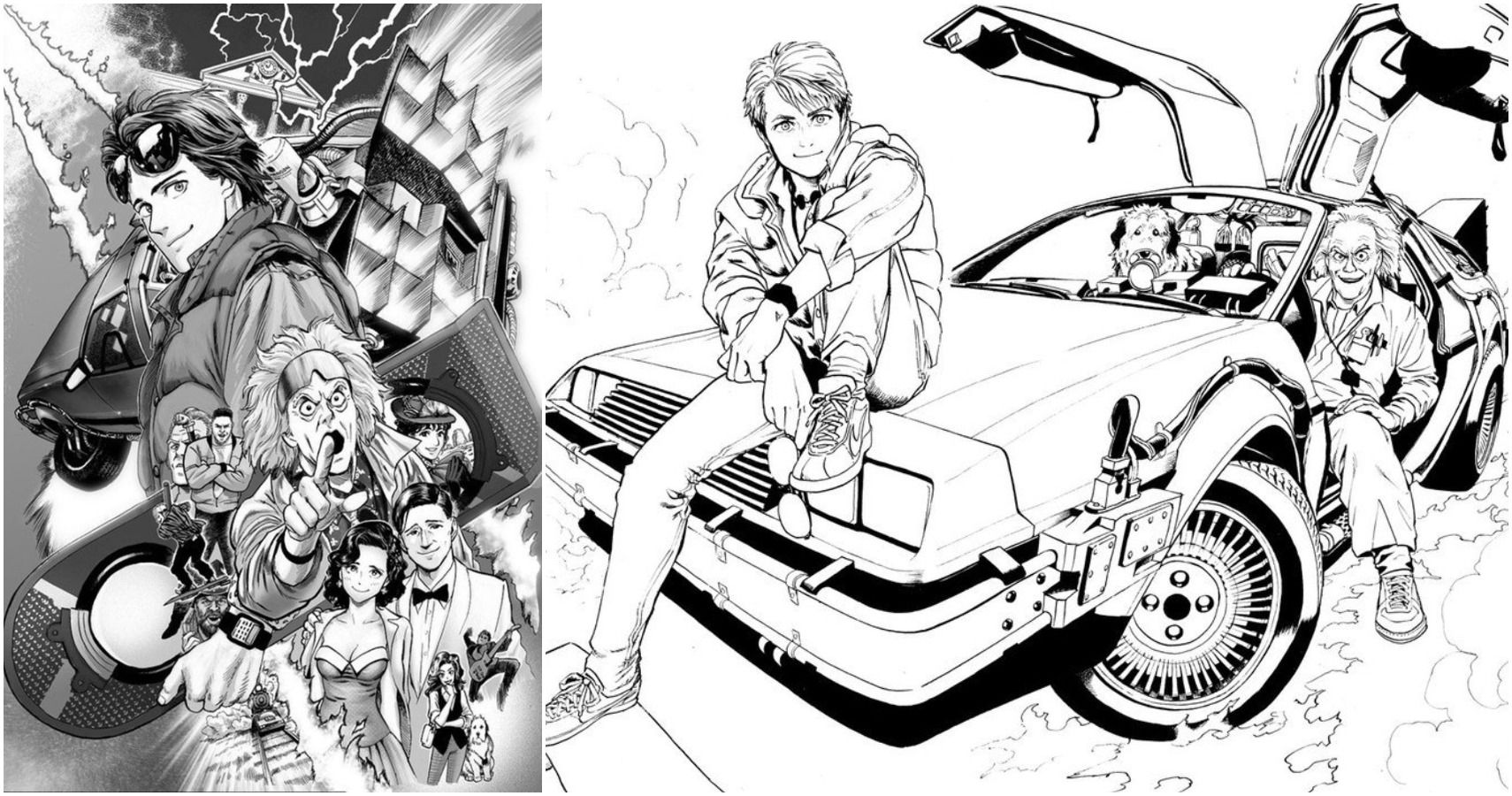 Back To The Future Manga Sketches