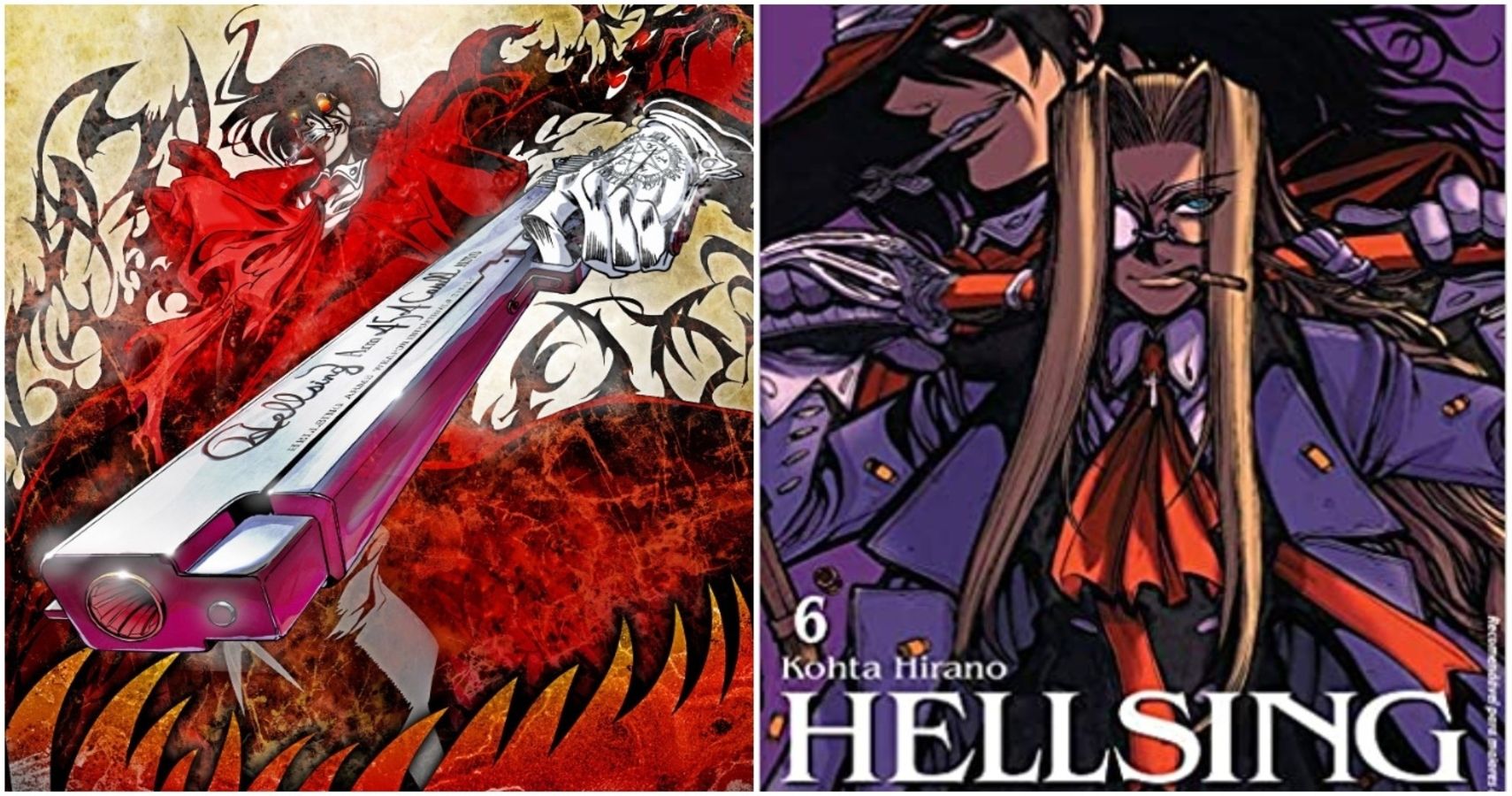 Featured Image Size, Hellsing, Left Alucard, Right Integra and Alucard