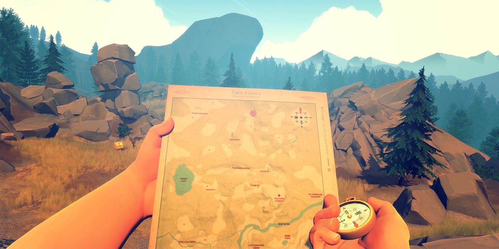 An image of the Firewatch Map