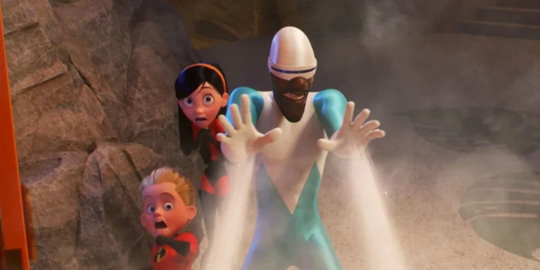 Frozone, Dash, and Violet