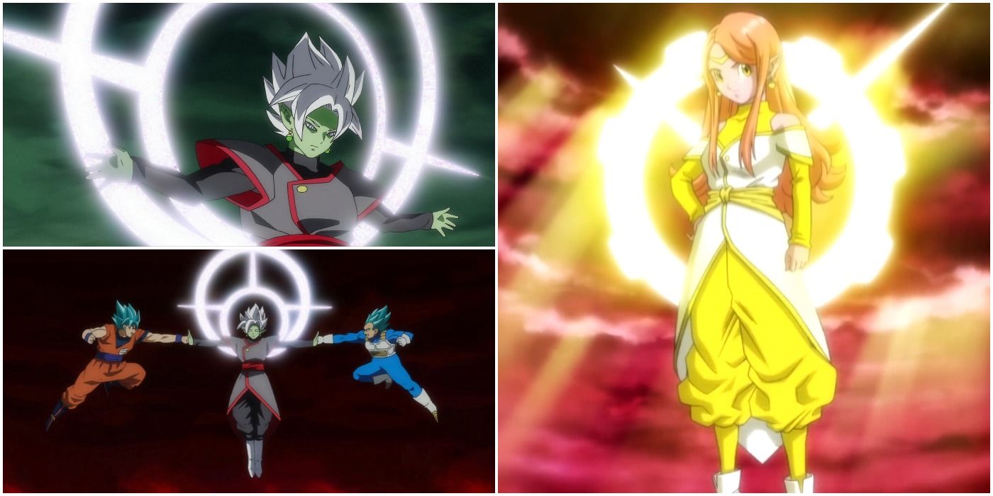 Fused Zamasu and Chronoa in their Halo Forms