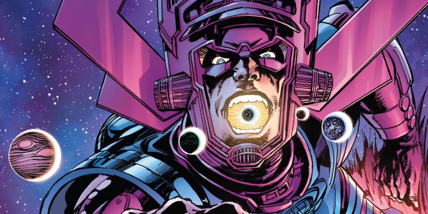 Galactus standing with planets coming out of his mouth