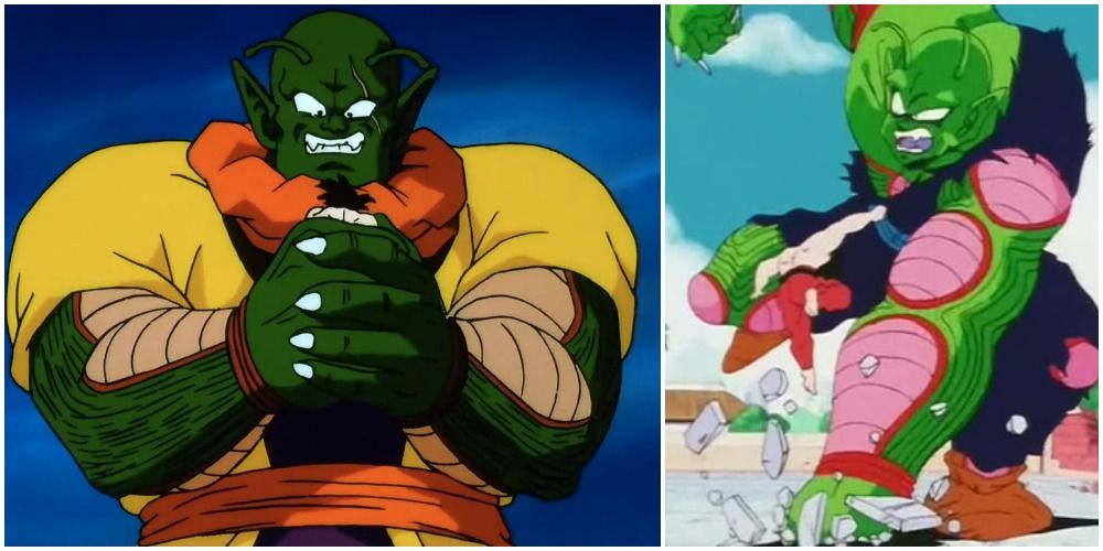 Giant Slug and Giant Piccolo Vs Goku
