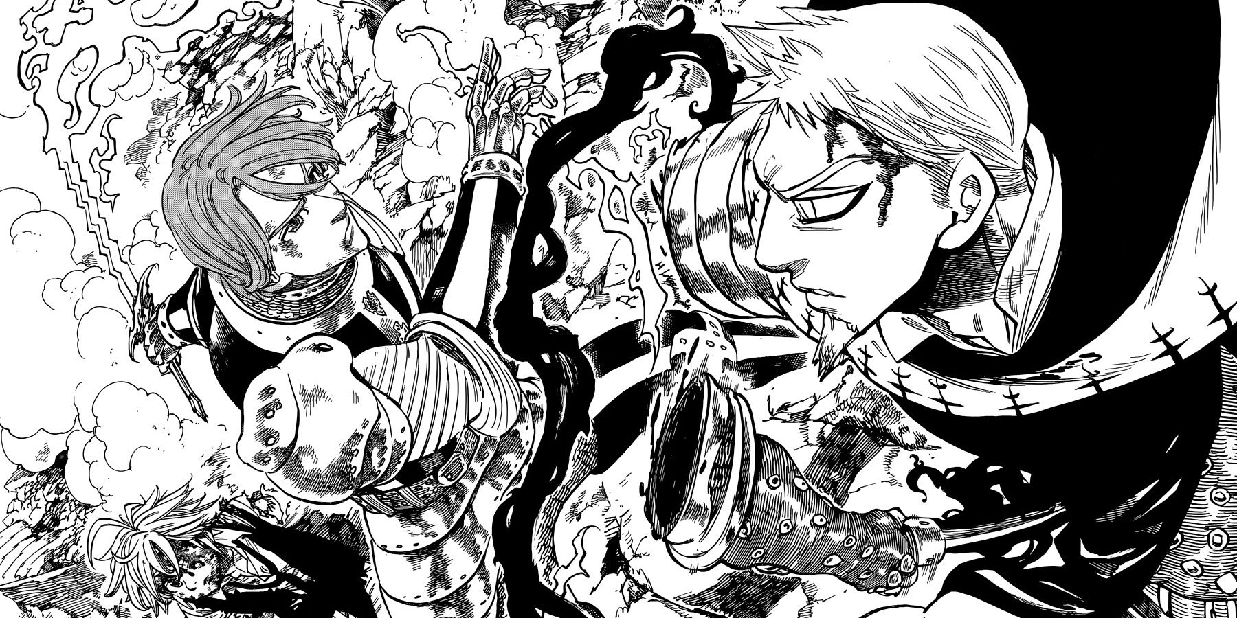 Gilthunder Fights Hendrickson Seven Deadly Sins Manga