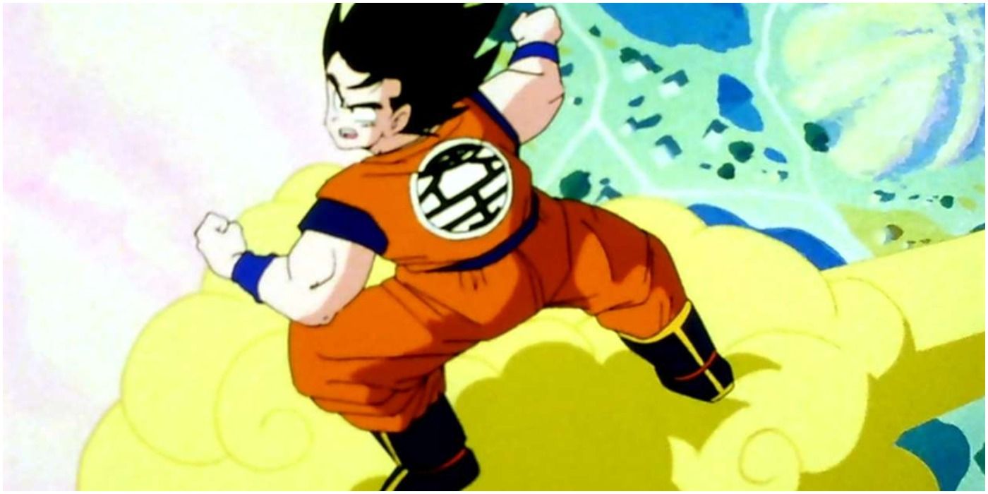 Goku Flying On The Nimbus In Dragon Ball Z