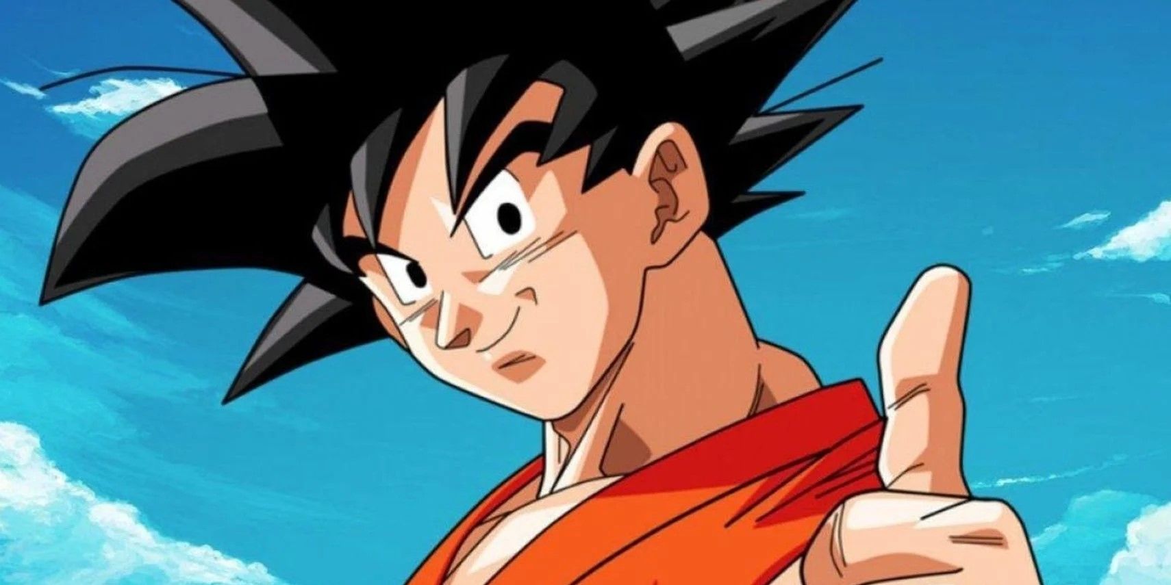 Goku doing a thumbs up and smiling.