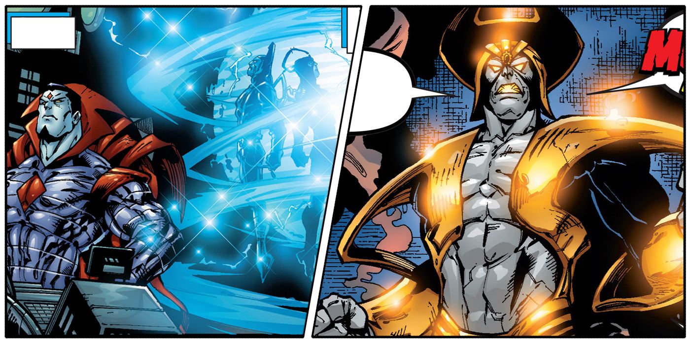 Mister Sinister's manipulation of Living Pharaoh and Havok to create the Living Monolith.