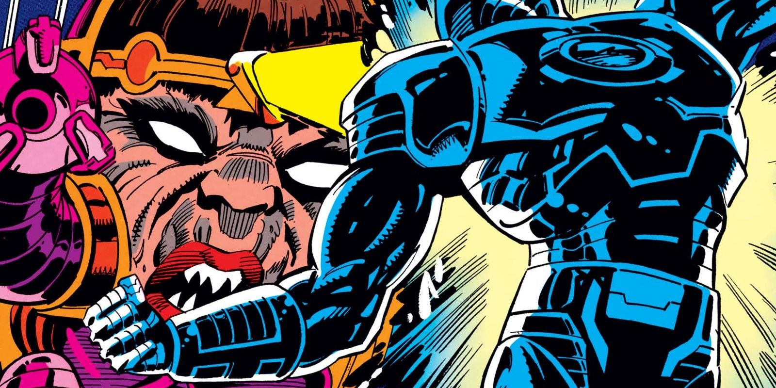 MODAM shoots Iron Man in Marvel Comics