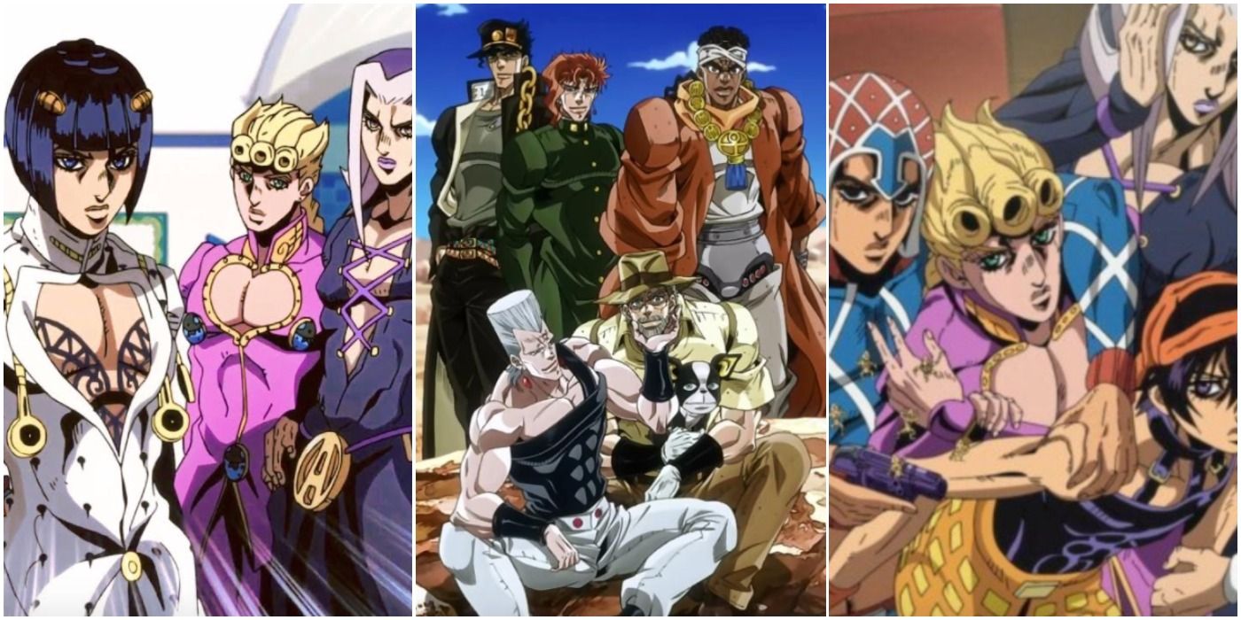 JoJo's Bizarre Adventure Team Bucciarati Stardust Crusaders Trio Header