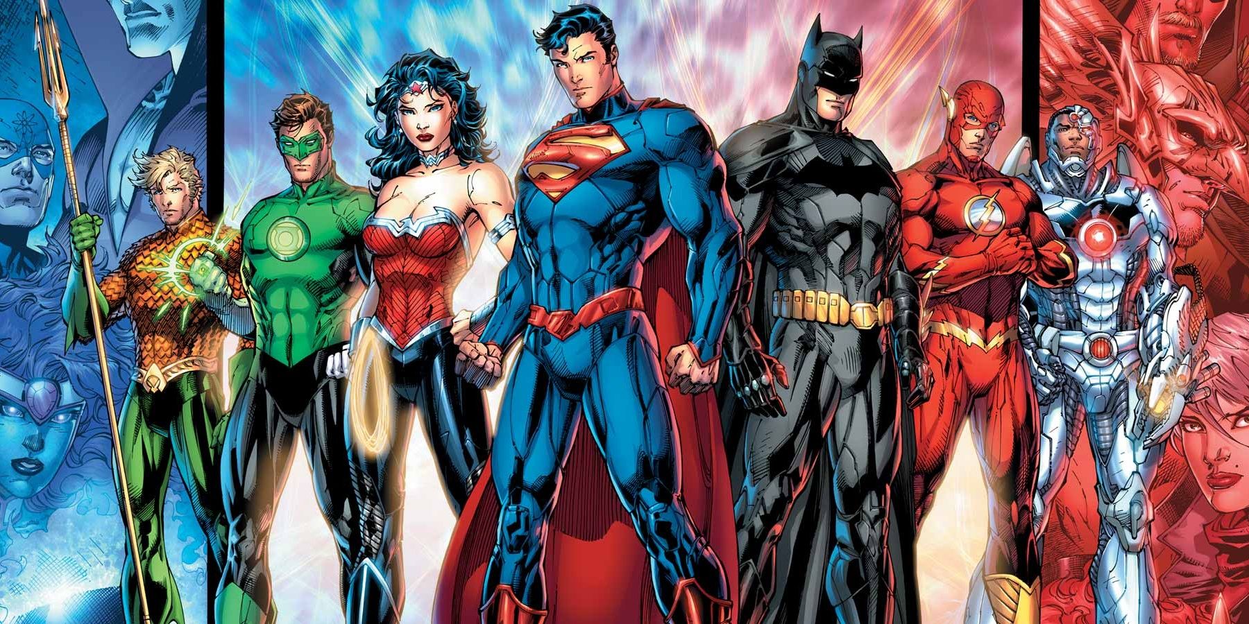 Justice League posing