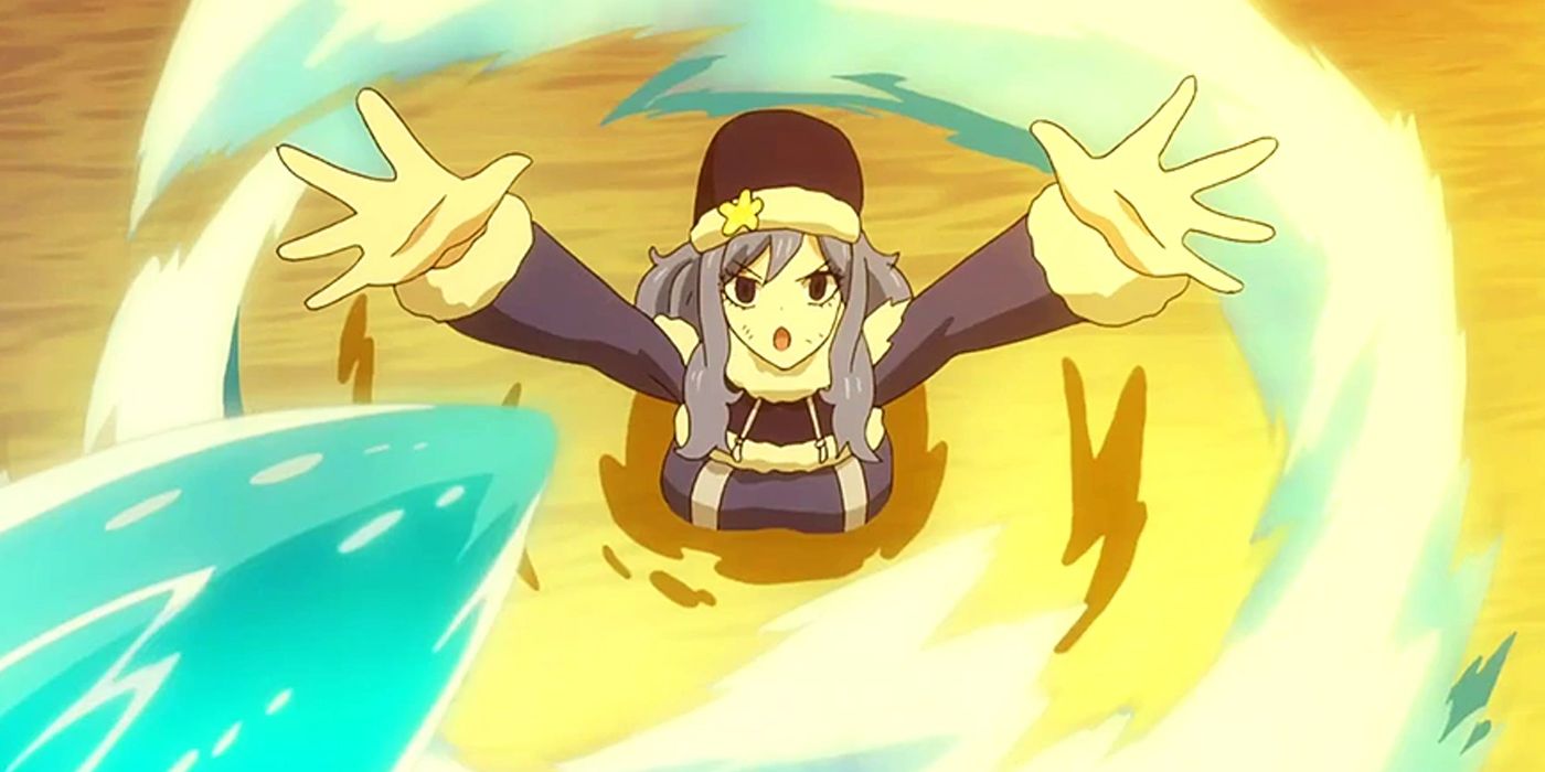 Fairy tail Juvia Showing Off Her Water Abilities