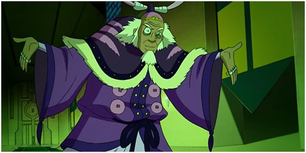 King Bumi Dressed in Purple Robes in Avatar