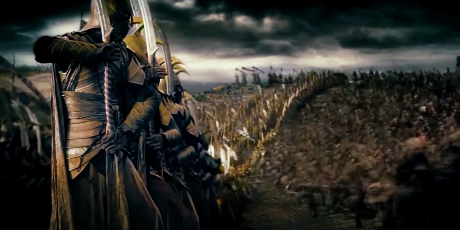 Lord of the Rings battle in the second age as shown in the Fellowship of the Ring prologue