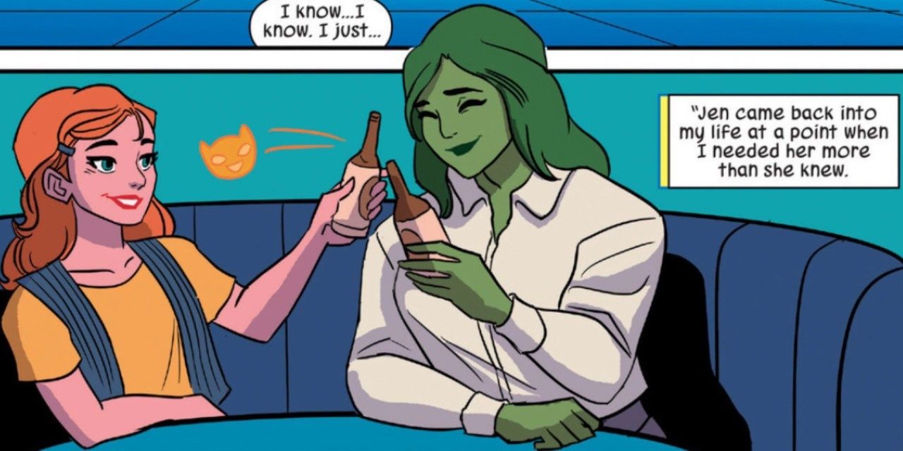marvel hellcat patsy walker she-hulk getting drinks