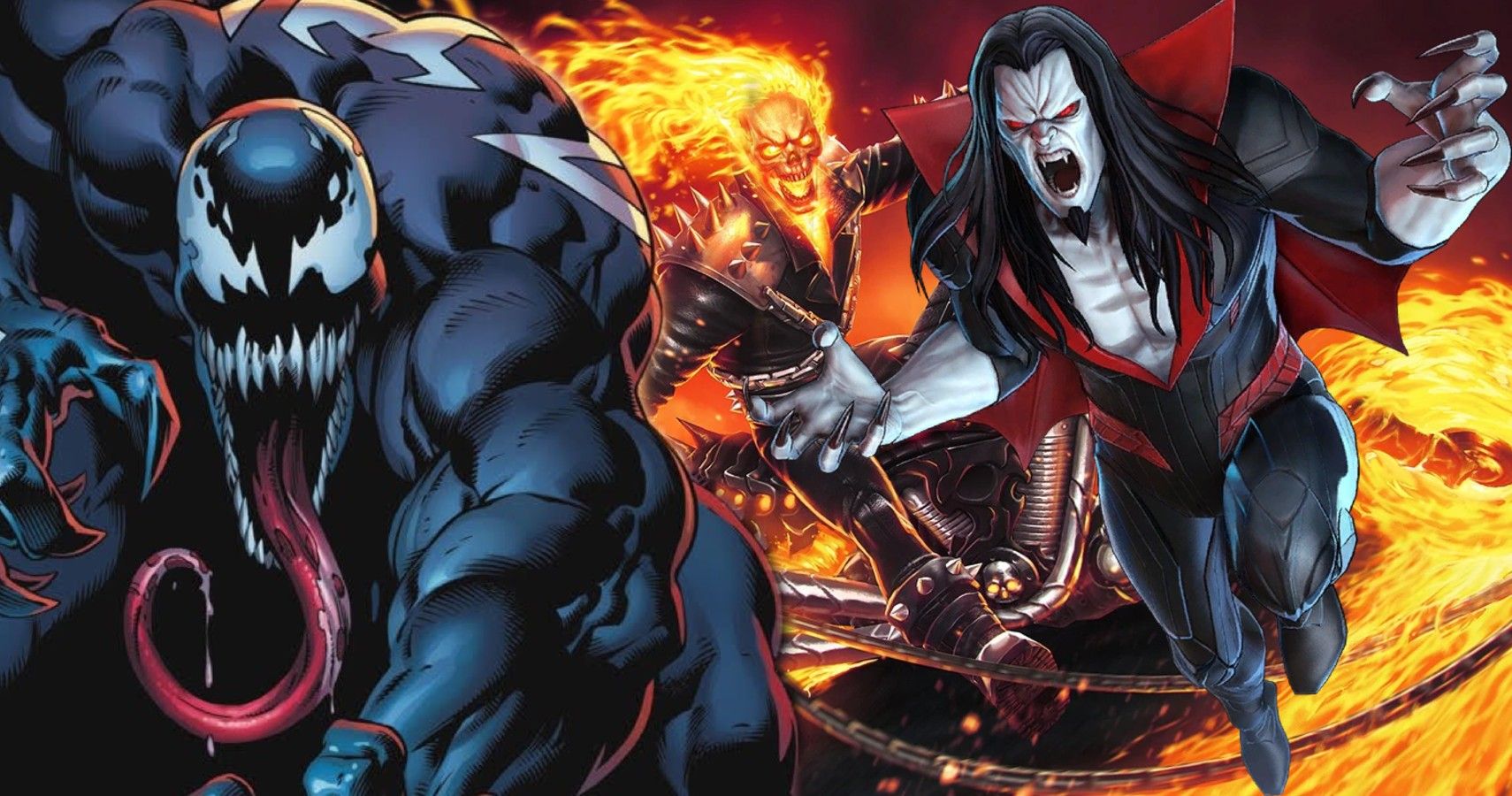 Venom, Ghost Rider, and Mobius