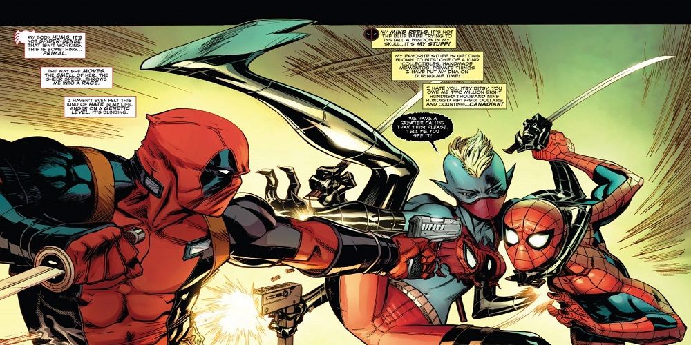ItsyBitsy vs. Spider-Man and Deadpool in Spider-Man/ Deadpool #10