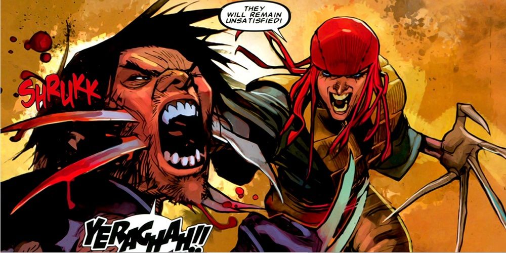 Lady Deathstrike Slices Wolverine in Uncanny X-Force