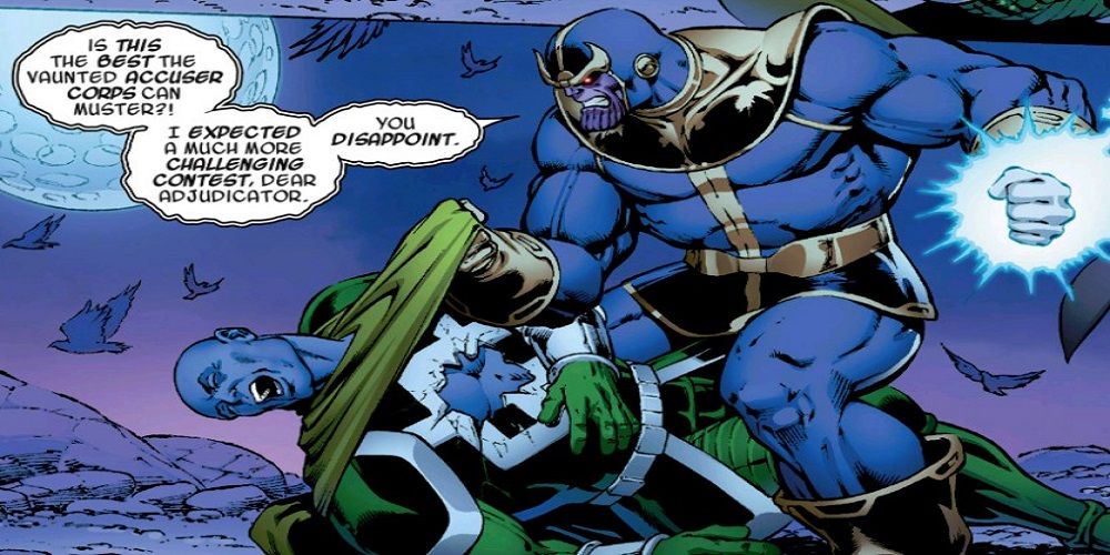 Thanos vs. Ronan The Accuser in Thanos: The Infinity Revelation