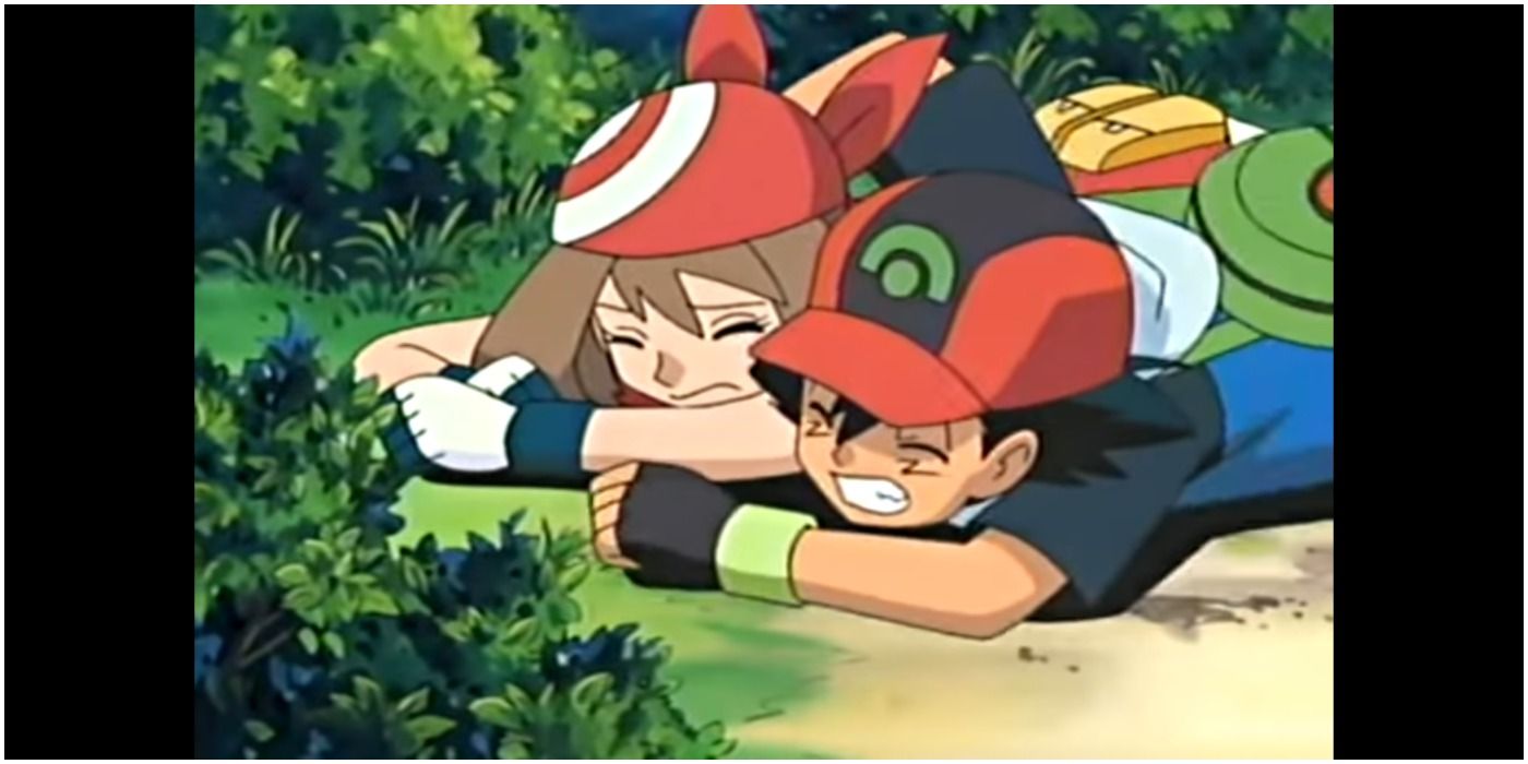 May and Ash in the Pokemon anime
