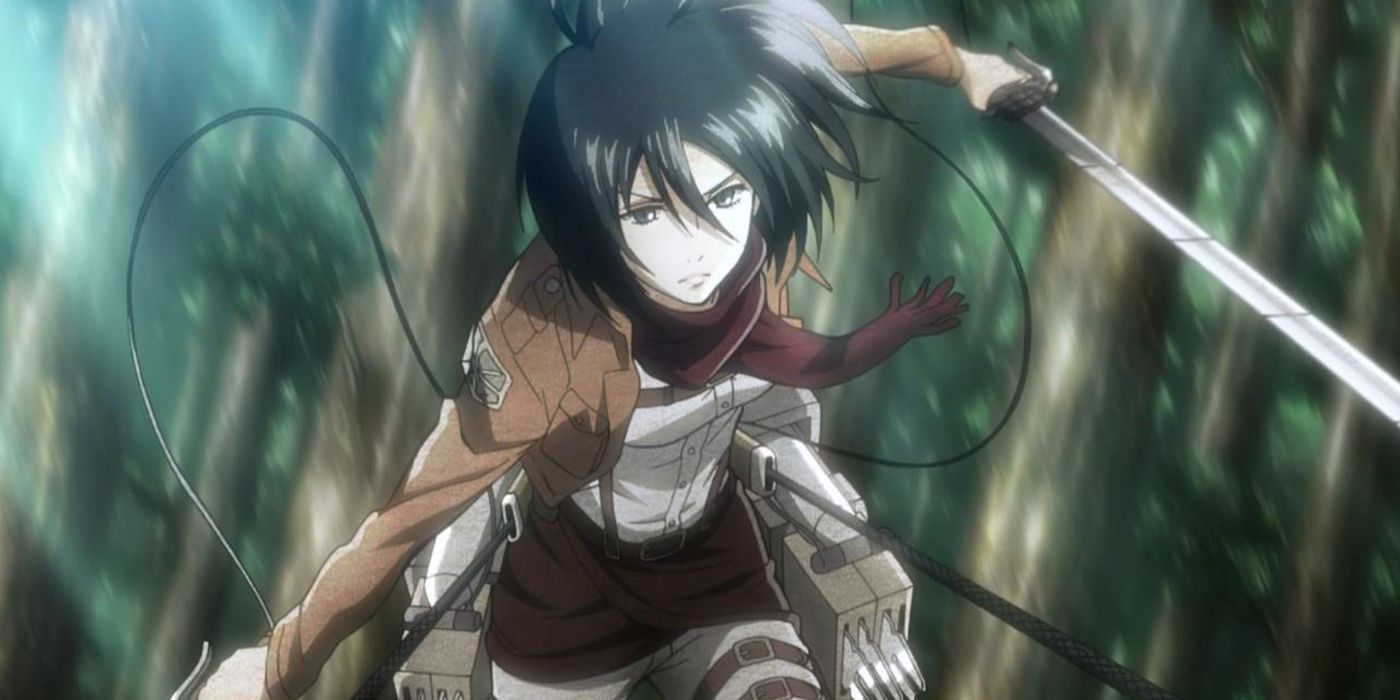 mikasa fighting titans thanks to her exceptional power