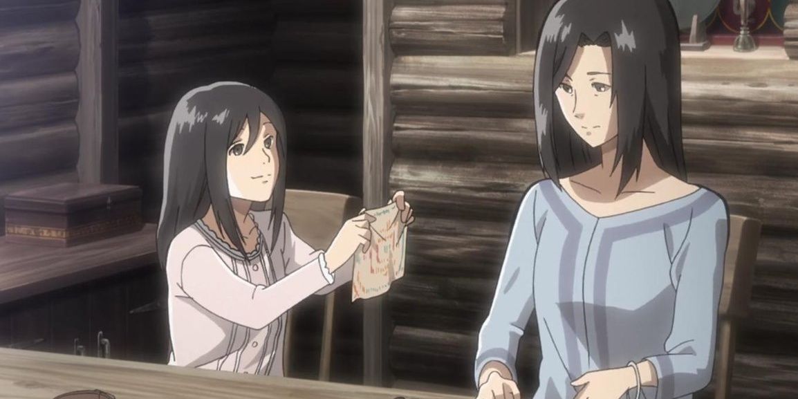 Mikasa and her mom