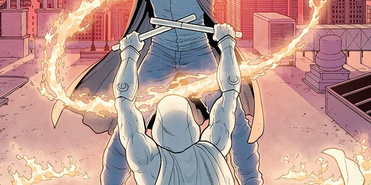 Moon Knight Comics aFight Magic Powers Fire Sticks