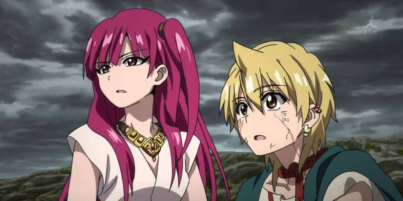 Morgiana sindbad looking on Magi: The Labyrinth Of Magic