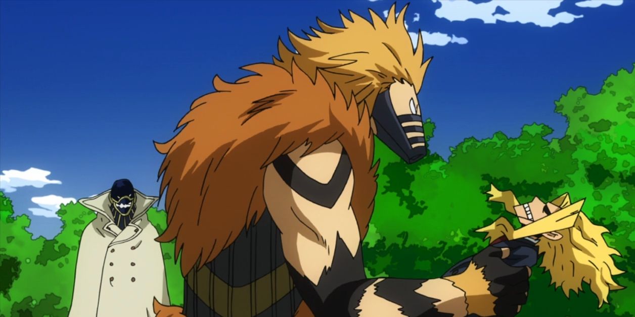 Anime My Hero Academia Hound Dog Chastises Frail All Might