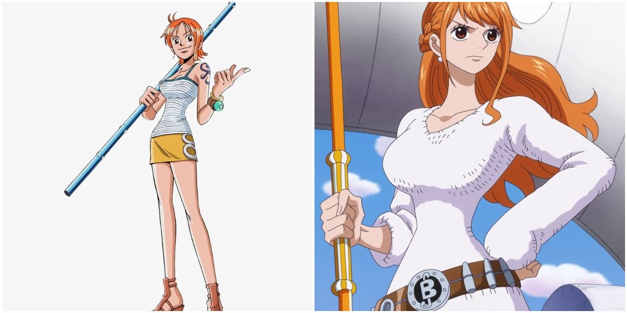 Nami before and after timeskip
