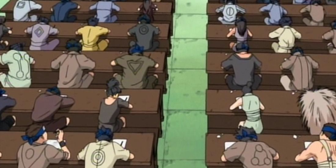 The written portion of the Chunin Exams in Naruto.