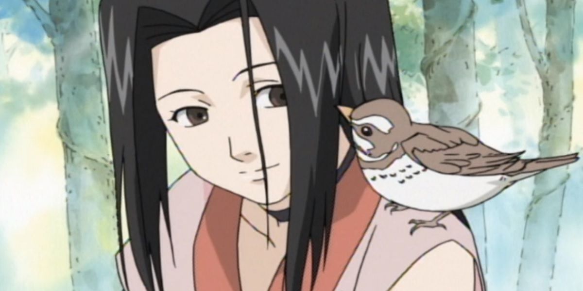Haku and the bird in Naruto.