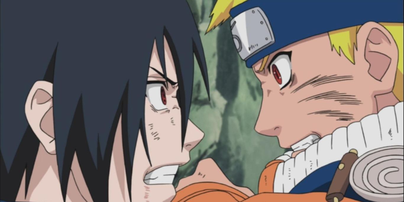 Naruto vs Sasuke from the first series