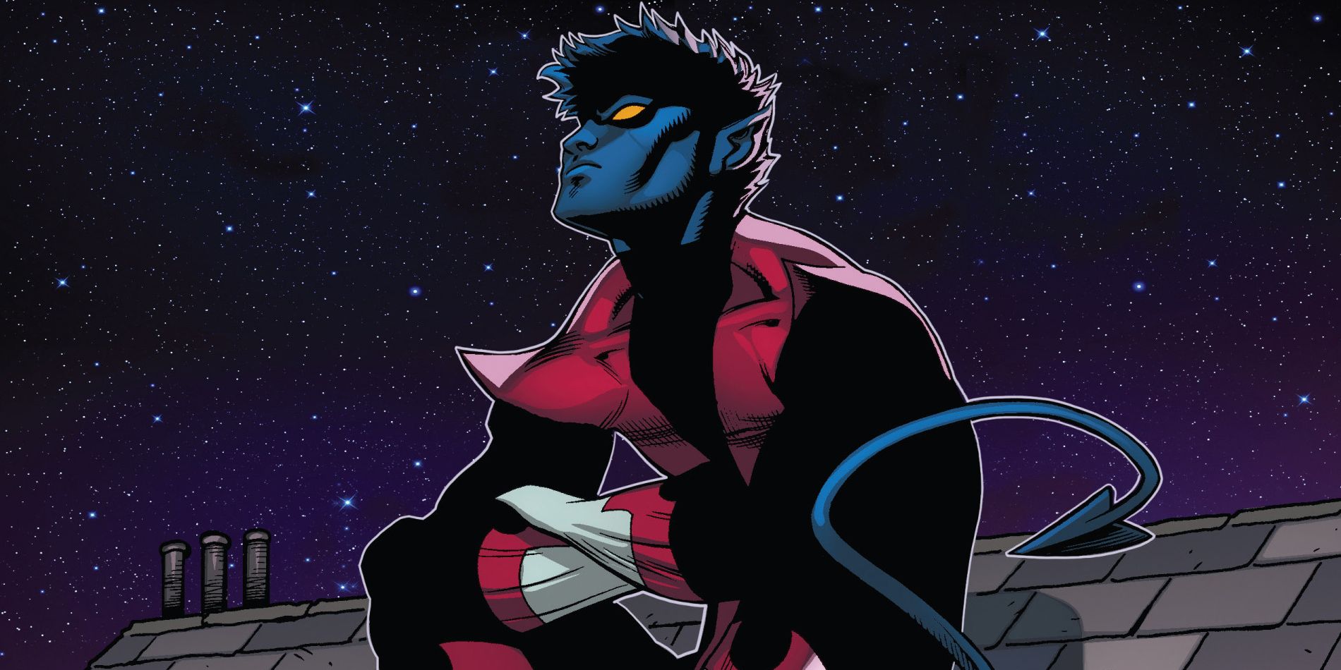 Nightcrawler sit roof - X-Men