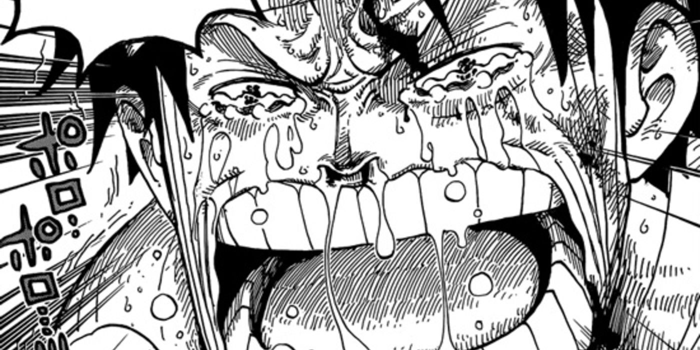 One Piece Luffy crying