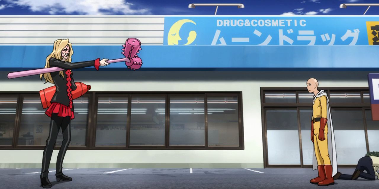 One-Punch Man Anime Saitama Confronto na Drogaria Decepcionou