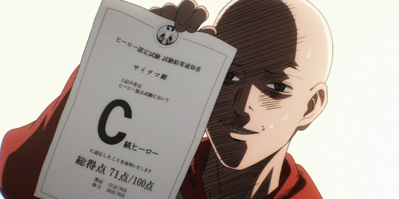 One-Punch Man Anime Saitama Depressed Over Hero Association C Ranking