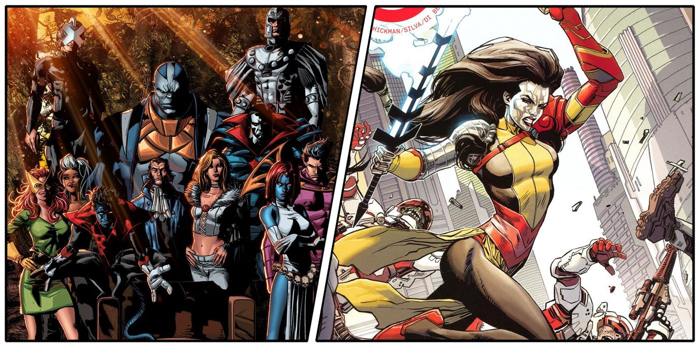 X-Men's House of X/Powers of X - Mike Deodato and Dustin Weaver variant comic covers