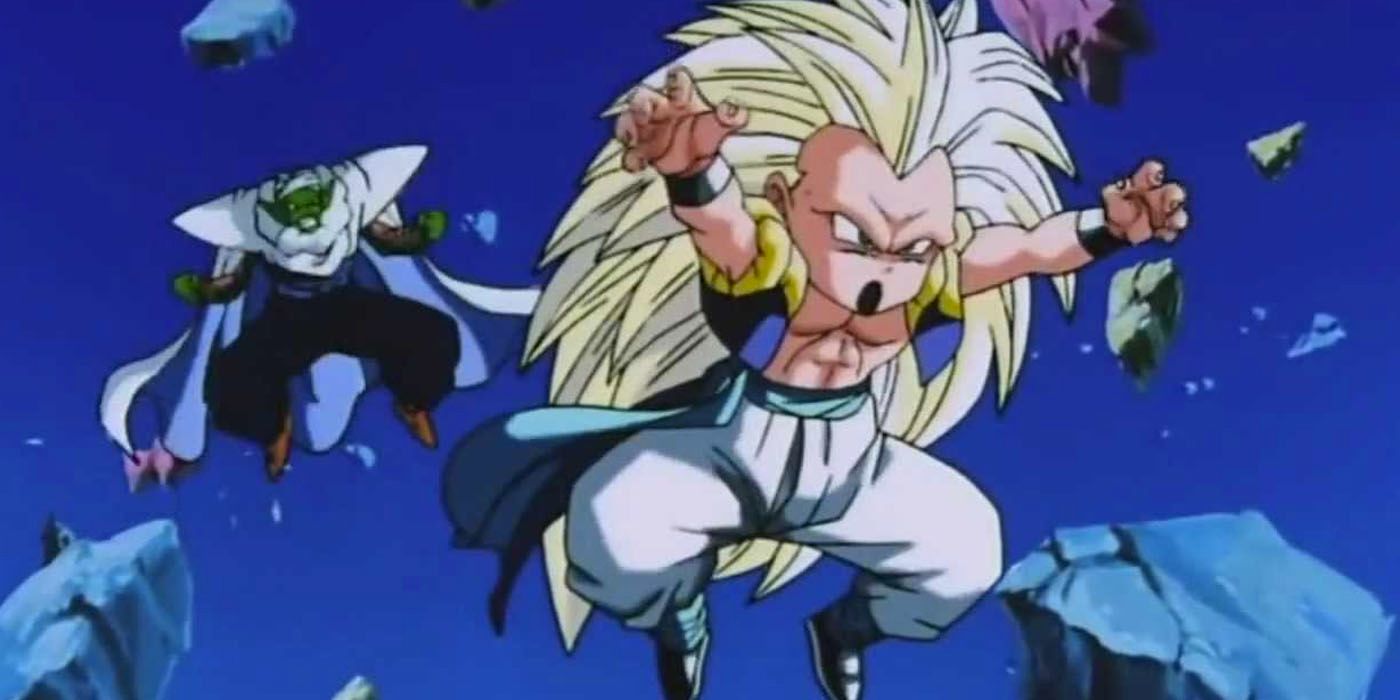 Gotenks attempts to taunt opponent in Dragon Ball