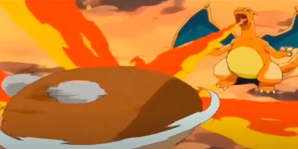 Ash's Charizard vs Gary's Blastoise Pokemon Master Quest