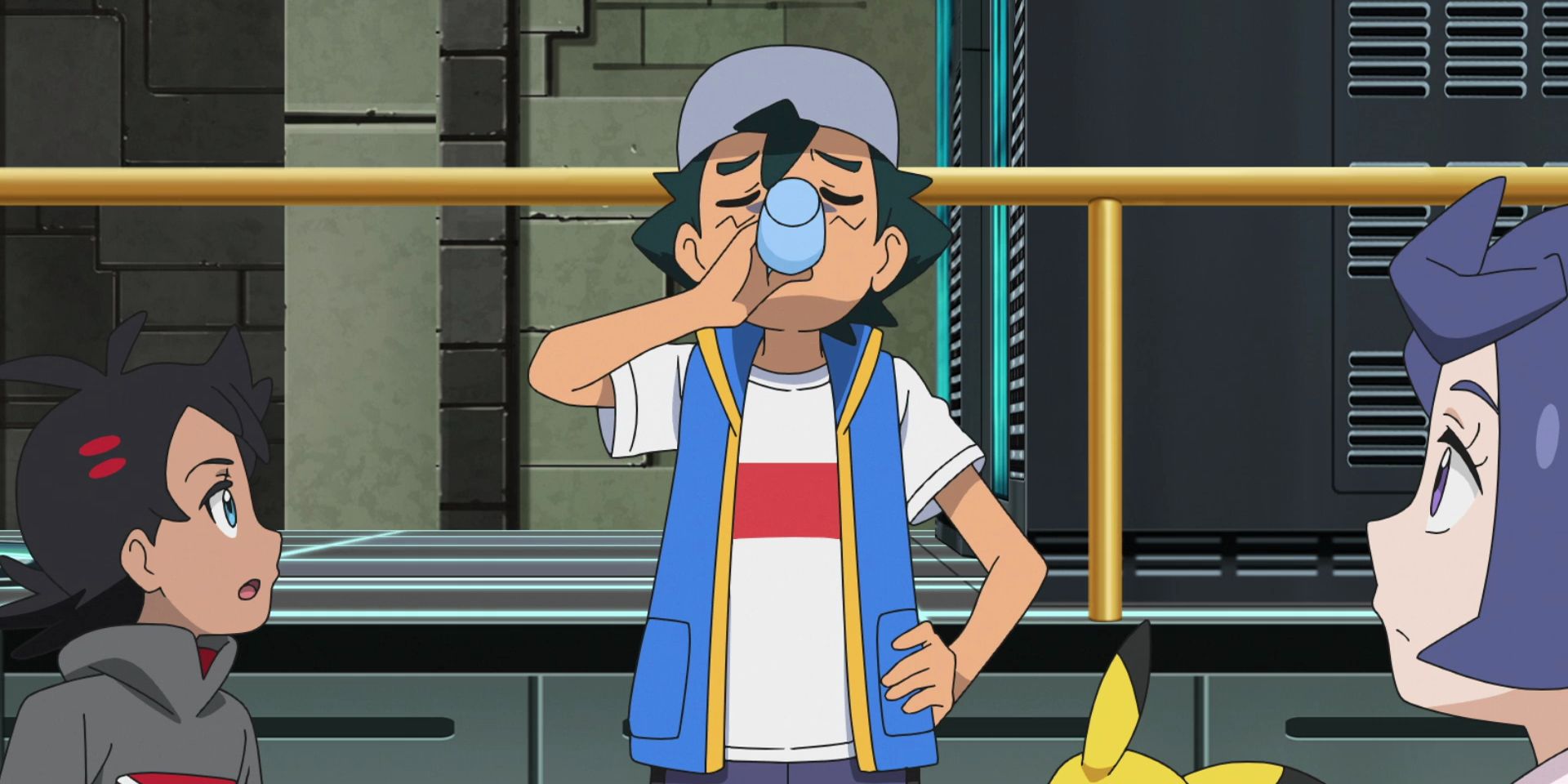 Pokémon Journeys Ash Catches His FirstEver GhostType Pokémon