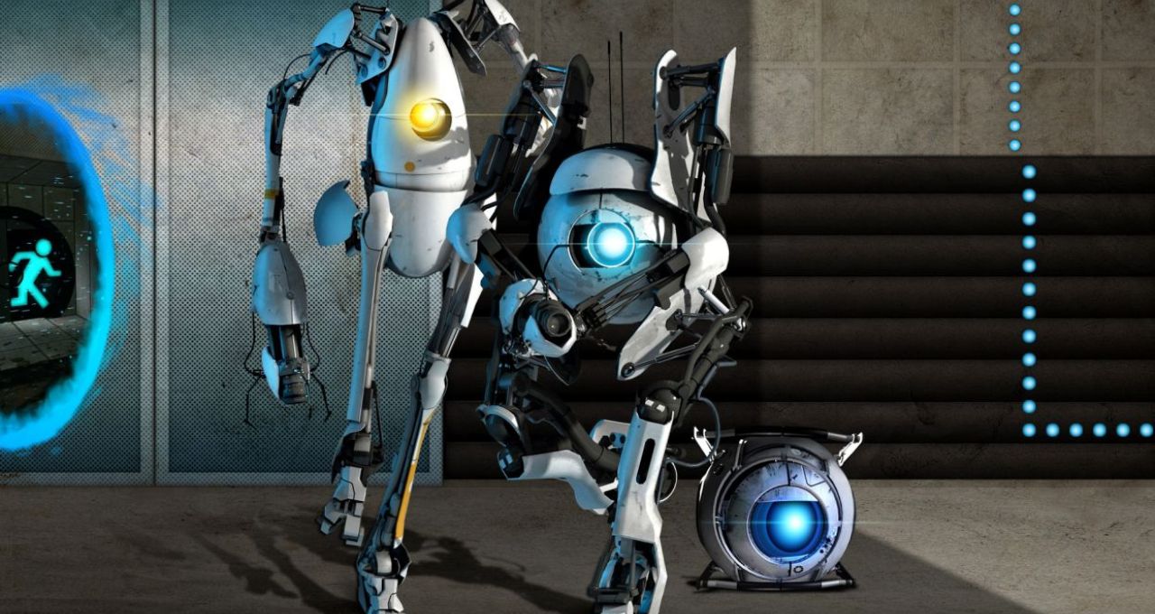 Co-op robots from Portal 2.