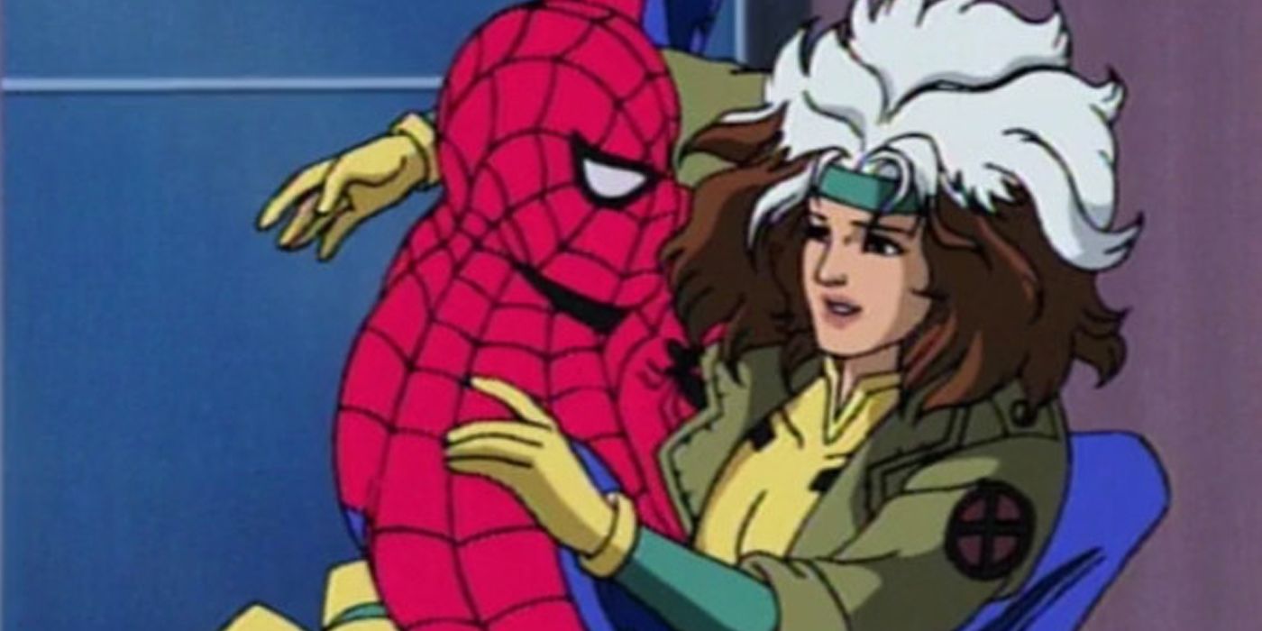 Spider-Man and Rogue from Spider-Man: The Animated Series.