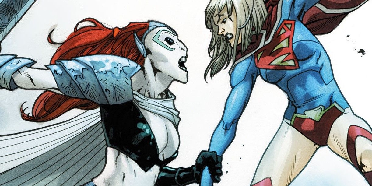 Reign vs Supergirl fight in DC Comics.