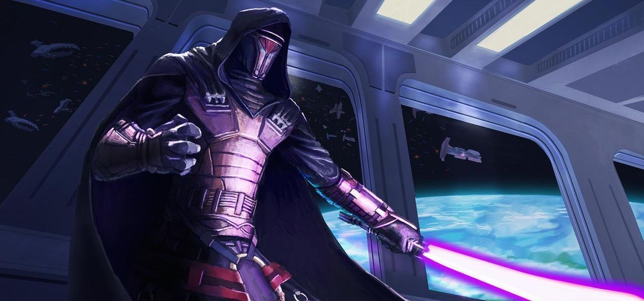 Revan used a purple lightsaber throughout his epic Jedi career. 