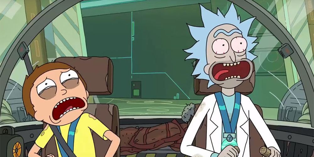 Rick and Morty freaking out