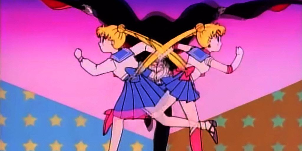 Toonami Sailor Moon Opening Theme Mirrored Serena Running