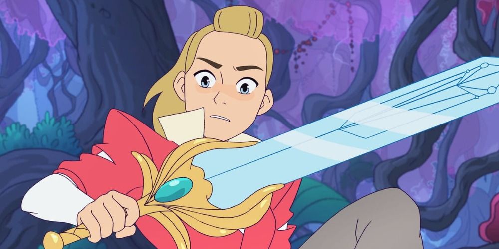She-Ra's Adora with the Sword of Protection in Season 1